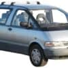 Whispbar Dakdragers Zilver Toyota Previa 4dr MPV met Vaste Bevestigingspunten bouwjaar 1991-1998 Complete set dakdragers