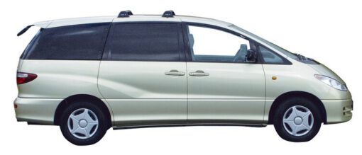 Whispbar Dakdragers Zwart Toyota Previa 5dr MPV met Vaste Bevestigingspunten bouwjaar 2000-2006 Complete set dakdragers
