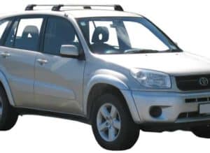 Whispbar Dakdragers Zwart Toyota Rav 4 5dr SUV met Vaste Bevestigingspunten bouwjaar 2000-2004 Complete set dakdragers