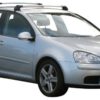 Whispbar Dakdragers Zilver Volkswagen Golf Mk5 5dr Hatch met Glad Dak bouwjaar 2004-2007 Complete set dakdragers