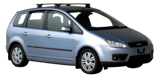 Whispbar Dakdragers Zwart Ford C Max 5dr MPV met Vaste Bevestigingspunten bouwjaar 2003-2010 Complete set dakdragers