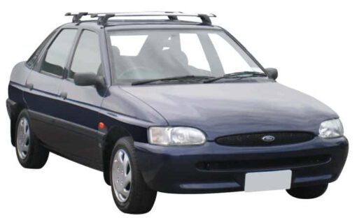 Whispbar Dakdragers Zilver Ford Escort 5dr Hatch met Glad Dak bouwjaar 1990-1999 Complete set dakdragers