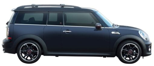 Whispbar Dakdragers Zilver Mini Clubman 5dr Estate met Dakrails bouwjaar 2008-e.v. Complete set dakdragers