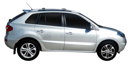 Whispbar Dakdragers Zilver Renault Koleos 5dr SUV met Dakrails bouwjaar 2008-2010 Complete set dakdragers