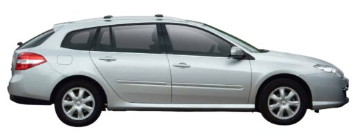 Whispbar Dakdragers Zilver Renault Laguna III 5dr Estate met Dakrails bouwjaar 2008-2015 Complete set dakdragers