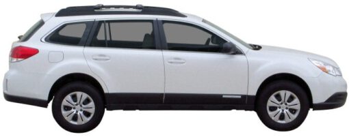 Whispbar Dakdragers Zilver Subaru Outback 5dr Estate met Dakrails bouwjaar 2010-2015 Complete set dakdragers