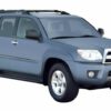Whispbar Dakdragers Zilver Toyota 4 Runner 5dr SUV met Dakrails bouwjaar 2003-2009 Complete set dakdragers