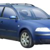 Whispbar Dakdragers Zilver Volkswagen Passat Mk5.5 5dr Estate met Dakrails bouwjaar 2001-2005 Complete set dakdragers