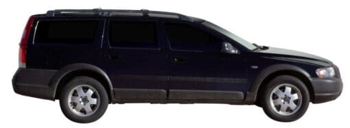 Whispbar Dakdragers Zilver Volvo XC70 5dr Estate met Dakrails bouwjaar 2000-2004 Complete set dakdragers