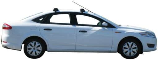 Whispbar Dakdragers Zilver Ford Mondeo 4dr Sedan met Glad Dak bouwjaar 2007-2012 Complete set dakdragers