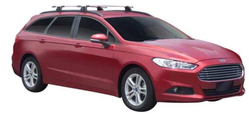 Whispbar Dakdragers Zwart Ford Mondeo 5dr Estate met Geintegreerde dakrails bouwjaar 2014-e.v. Complete set dakdragers