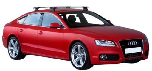 Whispbar Dakdragers Zwart Audi A5/S5/RS5 Sportback 5dr Coupe met Glad Dak bouwjaar 2009-2016 Complete set dakdragers