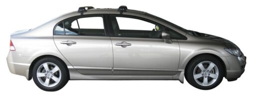 Whispbar Dakdragers Zwart Honda Civic 4dr Sedan met Glad Dak bouwjaar 2005-2011 Complete set dakdragers