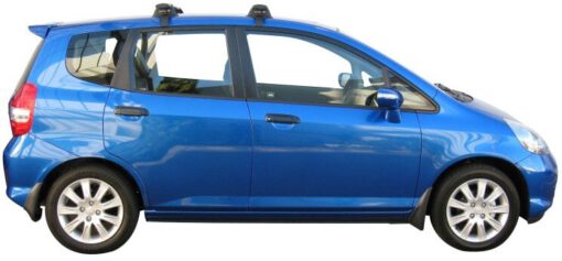 Whispbar Dakdragers Zwart Honda Jazz 5dr Hatch met Glad Dak bouwjaar 2002-2008 Complete set dakdragers