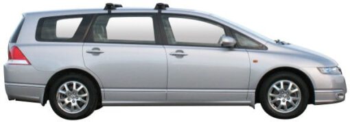 Whispbar Dakdragers Zilver Honda Odyssey 5dr MPV met Glad Dak bouwjaar 2004-2009 Complete set dakdragers