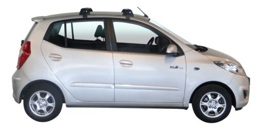 Whispbar Dakdragers Zwart Hyundai i10 5dr Hatch met Glad Dak bouwjaar 2008-2013 Complete set dakdragers