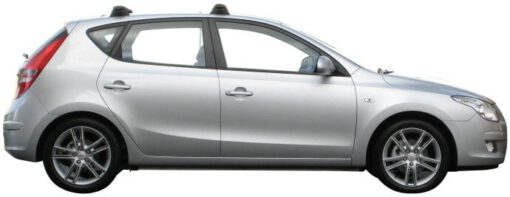 Whispbar Dakdragers Zilver Hyundai i30 5dr Hatch met Vaste Bevestigingspunten bouwjaar 2007-2011 Complete set dakdragers