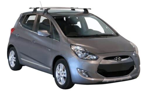 Whispbar Dakdragers Zwart Hyundai IX20 5dr Hatch met Glad Dak bouwjaar 2010-e.v. Complete set dakdragers