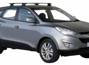 Whispbar Dakdragers Zilver Hyundai ix35 5dr SUV met Glad Dak bouwjaar 2010-e.v. Complete set dakdragers