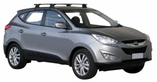 Whispbar Dakdragers Zilver Hyundai ix35 5dr SUV met Glad Dak bouwjaar 2010-e.v. Complete set dakdragers