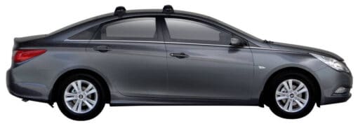Whispbar Dakdragers Zwart Hyundai Sonata 4dr Sedan met Glad Dak bouwjaar 2010-e.v. Complete set dakdragers