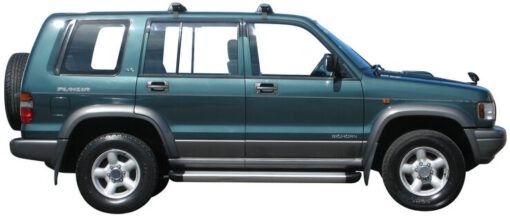 Whispbar Dakdragers Zwart Isuzu Bighorn 5dr SUV met Glad Dak bouwjaar 1992-2002 Complete set dakdragers