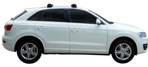 Whispbar Dakdragers Zwart Audi Q3/Q3 RS 5dr SUV met Geintegreerde dakrails bouwjaar 2012-e.v. Complete set dakdragers