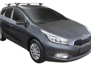 Whispbar Dakdragers Zwart Kia Cee'd SW 5dr Estate met Geintegreerde dakrails bouwjaar 2012-2015 Complete set dakdragers