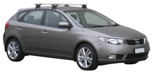 Whispbar Dakdragers Zwart Kia Cerato 5dr Hatch met Glad Dak bouwjaar 2010-2013 Complete set dakdragers