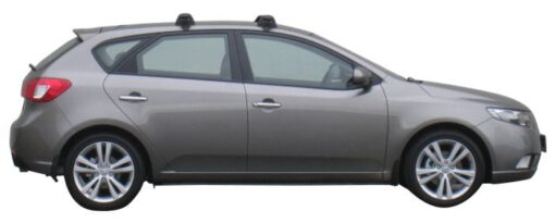 Whispbar Dakdragers Zwart Kia Cerato 5dr Hatch met Glad Dak bouwjaar 2010-2013 Complete set dakdragers