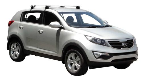 Whispbar Dakdragers Zwart Kia Sportage 5dr SUV met Glad Dak bouwjaar 2010-2015 Complete set dakdragers