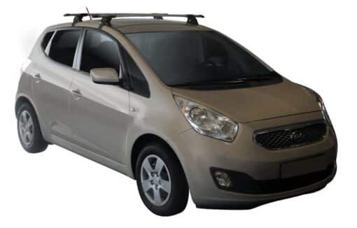 Whispbar Dakdragers Zwart Kia Venga 5dr Hatch met Glad Dak bouwjaar 2010-e.v. Complete set dakdragers