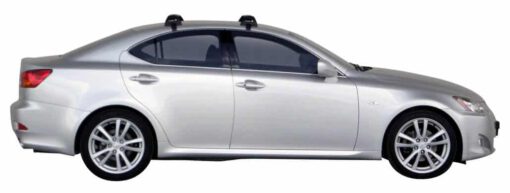 Whispbar Dakdragers Zilver Lexus IS 4dr Sedan met Glad Dak bouwjaar 2006-2013 Complete set dakdragers