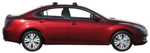 Whispbar Dakdragers Zwart Mazda 6 4dr Sedan met Vaste Bevestigingspunten bouwjaar 2007-2011 Complete set dakdragers