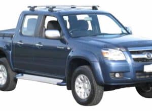 Whispbar Dakdragers Zilver Mazda BT-50 Crew Cab 4dr Ute met Glad Dak bouwjaar 2007-2012 Complete set dakdragers