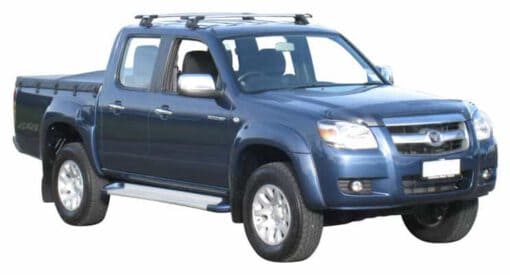 Whispbar Dakdragers Zwart Mazda BT-50 Crew Cab 4dr Ute met Glad Dak bouwjaar 2007-2012 Complete set dakdragers