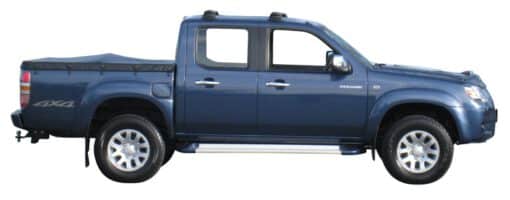 Whispbar Dakdragers Zwart Mazda BT-50 Crew Cab 4dr Ute met Glad Dak bouwjaar 2007-2012 Complete set dakdragers