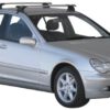 Whispbar Dakdragers Zwart Mercedes-Benz C-Class W203 4dr Sedan met Glad Dak bouwjaar 2000-2007 Complete set dakdragers