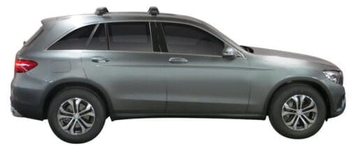 Whispbar Dakdragers Zwart Mercedes-Benz GLC 5dr SUV met Geintegreerde dakrails bouwjaar 2015-e.v. Complete set dakdragers