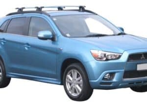 Whispbar Dakdragers Zwart Mitsubishi ASX 5dr SUV met Geintegreerde dakrails bouwjaar 2010-2016 Complete set dakdragers