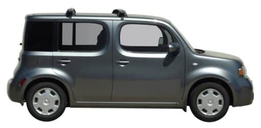 Whispbar Dakdragers Zwart Nissan Cube 5dr MPV met Glad Dak bouwjaar 2009-2014 Complete set dakdragers