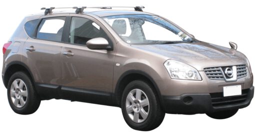 Whispbar Dakdragers Zwart Nissan Qashqai 5dr SUV met Glad Dak bouwjaar 2007-2013 Complete set dakdragers