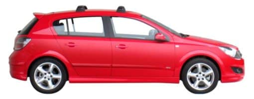 Whispbar Dakdragers Zwart Opel Astra 5dr Hatch met Vaste Bevestigingspunten bouwjaar 2004-2009 Complete set dakdragers