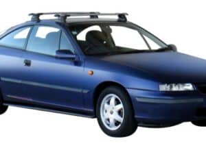 Whispbar Dakdragers Zwart Opel Calibra 2dr Coupe met Vaste Bevestigingspunten bouwjaar 1989-1997 Complete set dakdragers