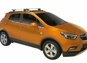 Whispbar Dakdragers Zwart Opel Mokka X 5dr SUV met Geintegreerde dakrails bouwjaar 2016-e.v. Complete set dakdragers