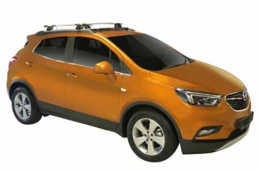 Whispbar Dakdragers Zwart Opel Mokka X 5dr SUV met Geintegreerde dakrails bouwjaar 2016-e.v. Complete set dakdragers