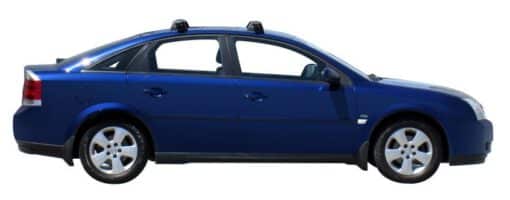 Whispbar Dakdragers Zwart Opel Vectra 5dr Hatch met Vaste Bevestigingspunten bouwjaar 2002-2008 Complete set dakdragers