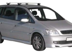 Whispbar Dakdragers Zwart Opel Zafira 5dr MPV met Vaste Bevestigingspunten bouwjaar 1998-2004 Complete set dakdragers