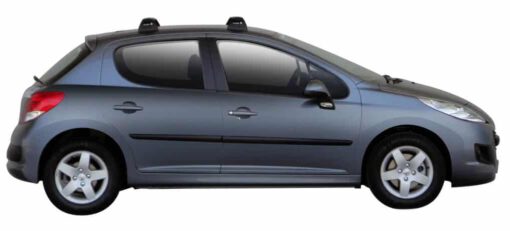 Whispbar Dakdragers Zwart Peugeot 207 5dr Hatch met Vaste Bevestigingspunten bouwjaar 2006-2012 Complete set dakdragers