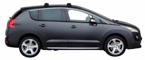 Whispbar Dakdragers Zwart Peugeot 3008 5dr SUV met Vaste Bevestigingspunten bouwjaar 2009-2015 Complete set dakdragers